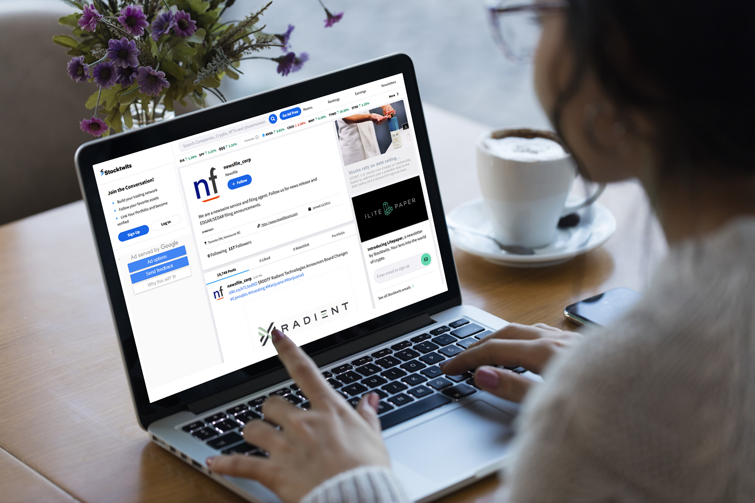 Press Release on StockTwits